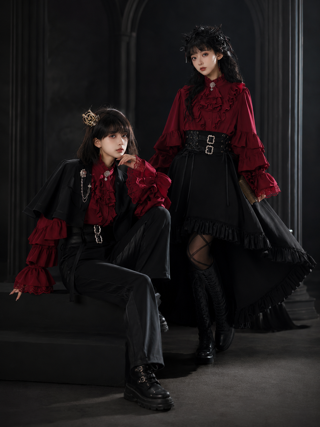 Day and Night Song Ouji Two-Set Outfit - styled model view 02 Day and Night Song Ouji Two-Set Outfit, styled model view 02